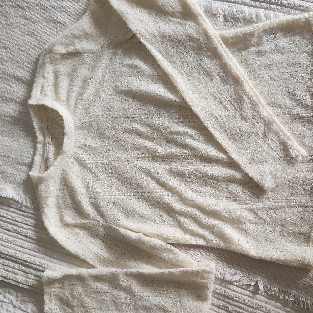 Soft lace sweater